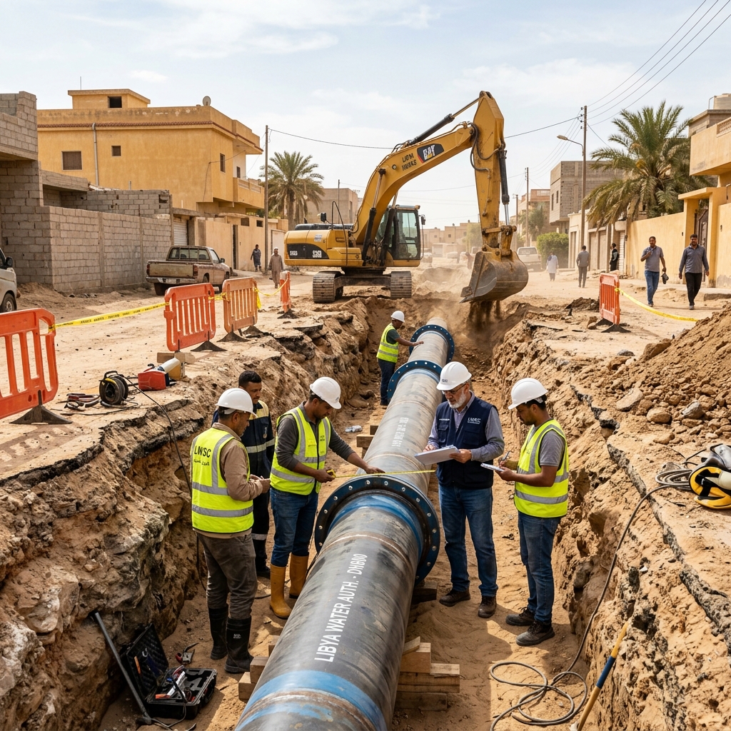 Trunk Water Pipeline Installation